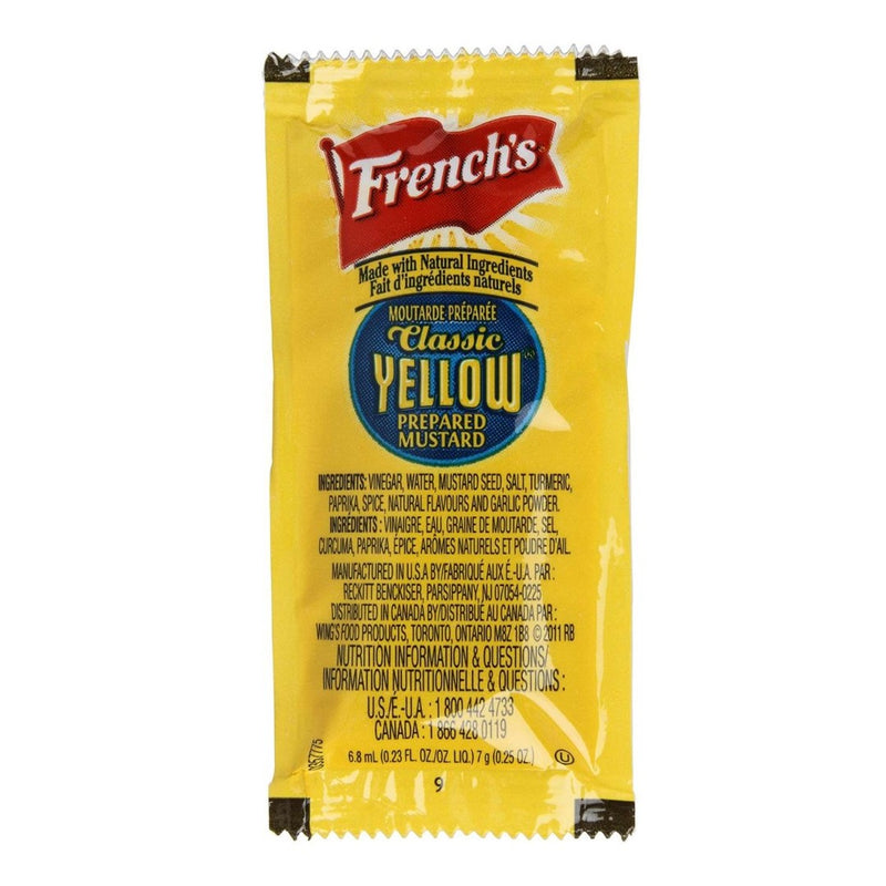 INDIVIDUAL FRENCH'S MUSTARD 500/CS