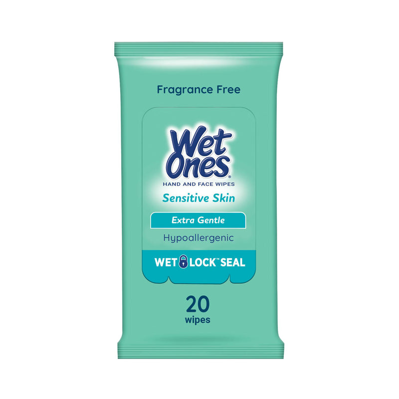 WET ONES SENSITIVE SKIN WIPES 20/CT