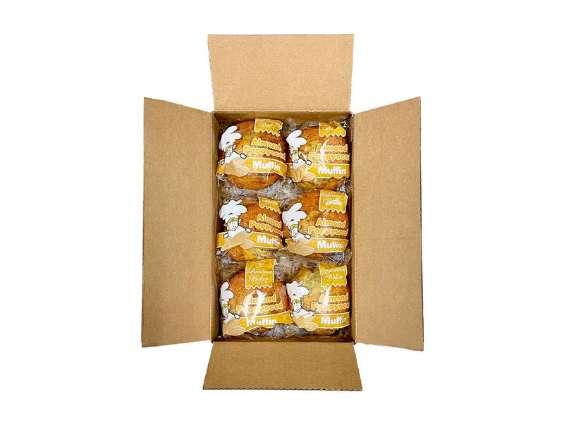 BROWNIE BAKER ALMOND POPPY MUFFIN 6 CT