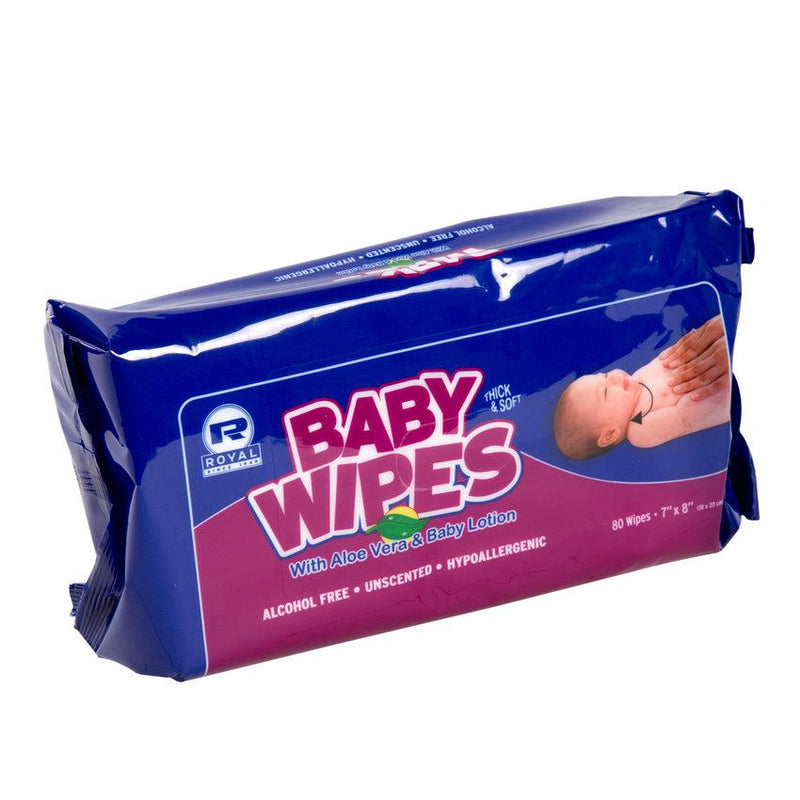 BABY WIPES UNSCENTED REFILL 12/80 CT