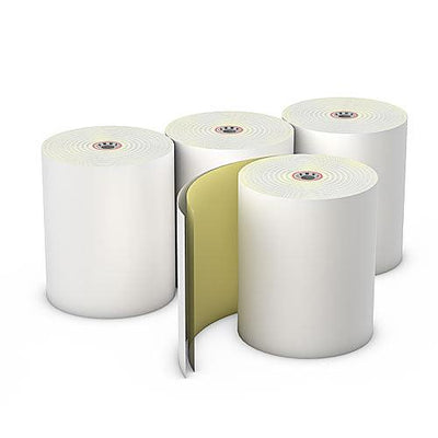CARBONLESS 3"X92' 2PLY WHT/YLW 50/CS