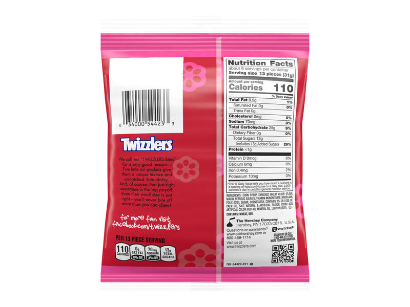 PEG BAG TWIZZLERS CHERRY BITES  7 OZ