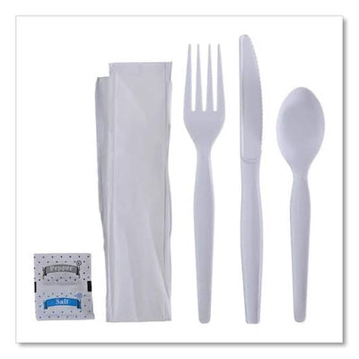 CUTLERY KIT WHITE MID HEAVY PS  250/CS