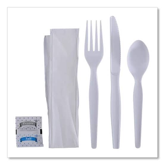 CUTLERY KIT WHITE MID HEAVY PS  250/CS