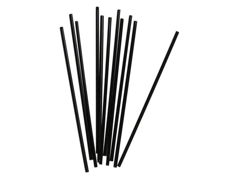 5.25" BLACK UNWRAPPED STIRRER 1000/CT