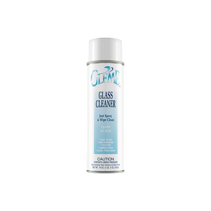 GLEME GLASS CLEANER AEROSOL 19 OZ