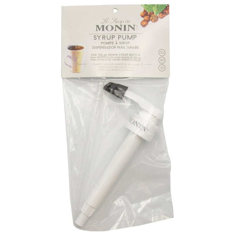 MONIN 750/ML GLASS BOTTLE  PUMP .25 OZ