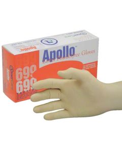 APOLLO PF LATEX GLOVES SMALL 100/CT