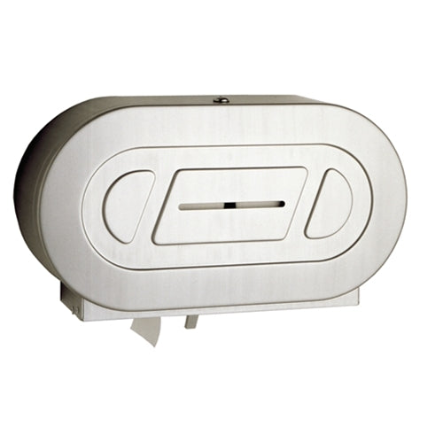 STAINLESS JUMBO TWO ROLL TP DISPENSER