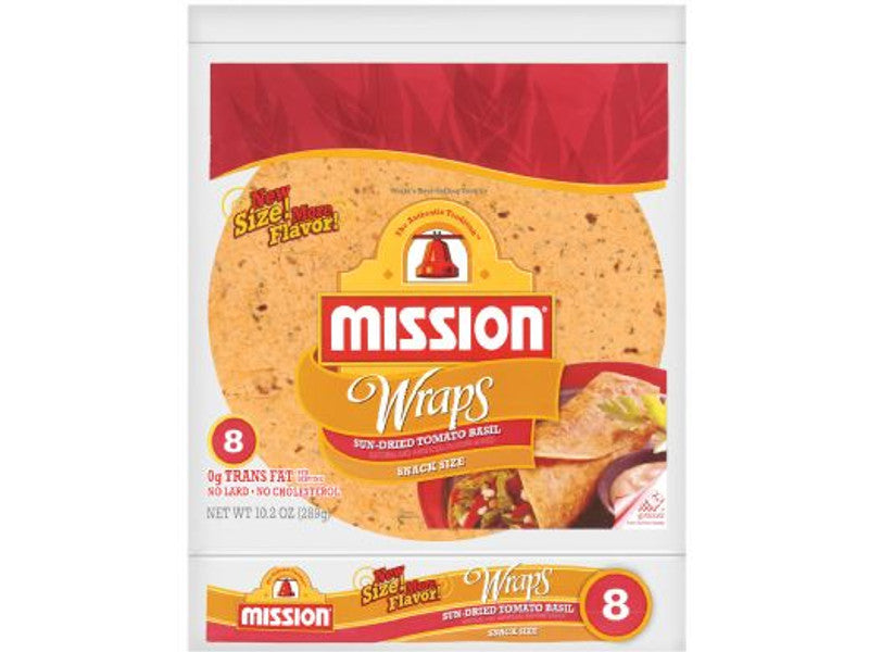 WRAP 10" TOMATO BASIL 6/CT