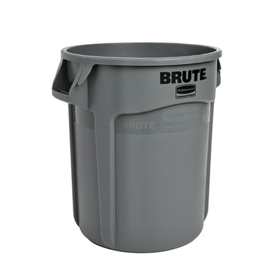 VENTED ROUND BRUTE CONTAINER 20 GAL GRAY