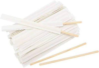 IND WRAPPED WOODEN COFFEE STIRRER 500/CT