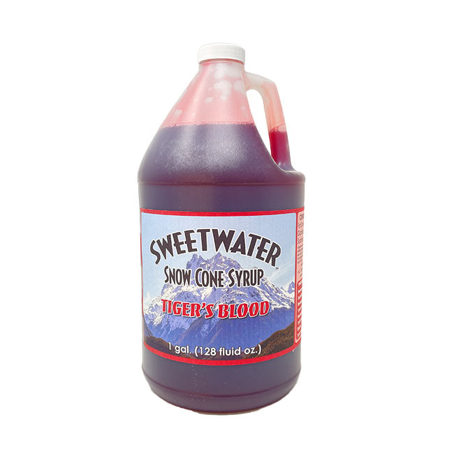 SNOW CONE SYRUP TIGERS BLOOD 4/1 GAL