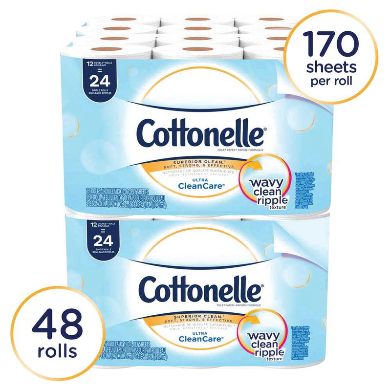 COTTONELLE 1 PLY TISSUE SEPTIC SAFE 48CT