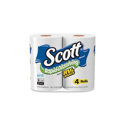 SCOTT RAPID DISSOLVING TOILET PAPER 4/CT