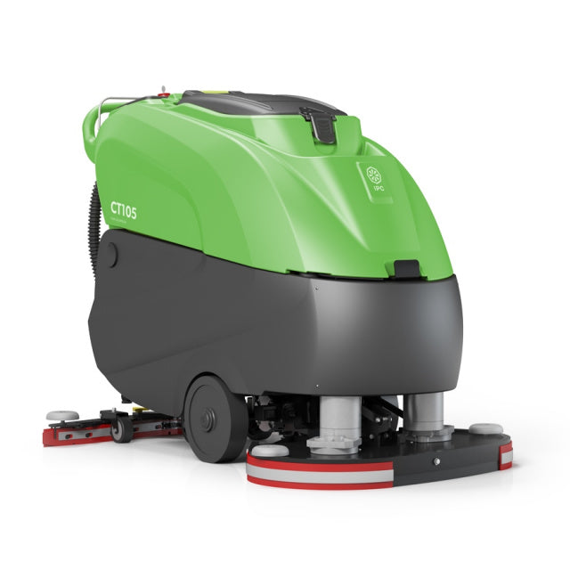 28" RIDING FLOOR SCRUBBER W/CHARGER