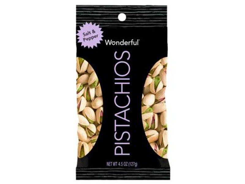 WONDERFUL PISTACHIOS SALT & PEPP 8/4 OZ