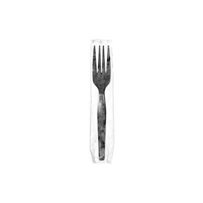 CUTLERY IND WRAPPED BLACK FORK 1000/CS