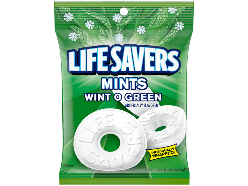 PEG BAG LIFESAVER WINT-O-GREEN 6.25 OZ