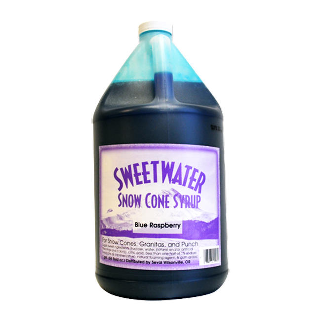 SNOW CONE SYRUP BLUE RASPBERRY 4/1 GAL