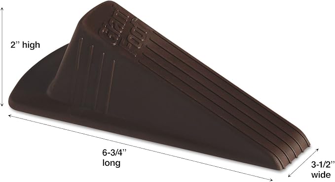 GIANT FOOT DOORSTOP, NO SLIP 3.5X6.75X2