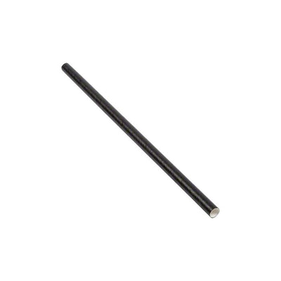 PW 7.75" BLK UNWRP JUMB PAPER STRAW 4000