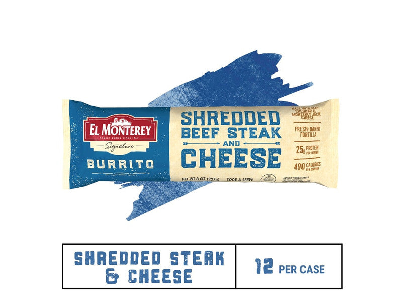 EL MONTEREY STEAK & CHEESE BURRITO 8 OZ