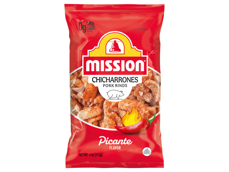 MISSION PORK RINDS PICANTE 1/4 OZ