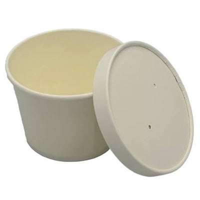 12 OZ WHITE FOOD CONTAINER COMBO 250/CS