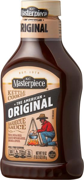 KC MASTERPIECE ORG BBQ SAUCE 6/18 OZ
