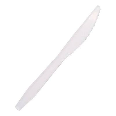 CUTLERY MEDIUM WHITE PP KNIFE 1000/CS