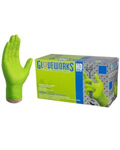GLOVES 8 MIL GREEN NITRILE LARGE 10/100
