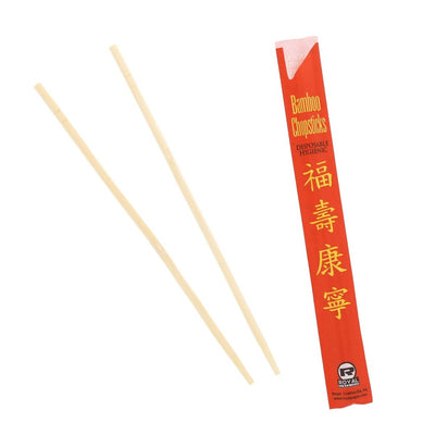 BAMBOO CHOPSTICKS 9" 10/100 CT