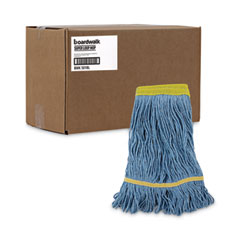 SUPER LOOP WET MOP HEAD SMALL BLUE 12/CT