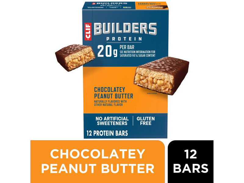 CLIF BUILDER'S CHOCOLATE PNT BUTR 12/CT