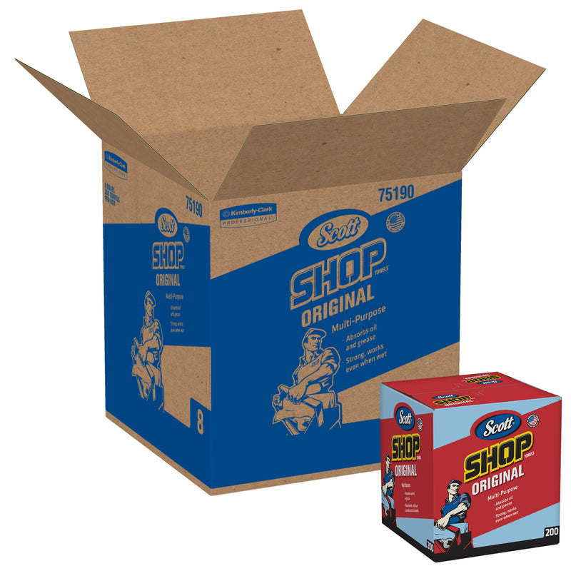 SCOTT SHOP TOWELS POP UP BOX 8/200 CS