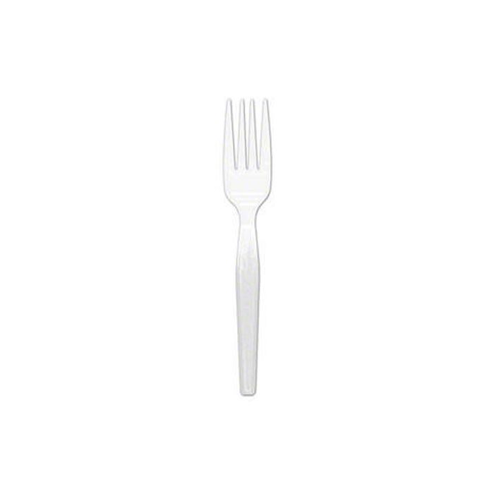 CUTLERY MID HEAVY WHITE PS FORK 1000/CS