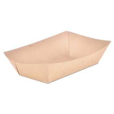 ECO FOOD TRAY 5 LB BROWN 500 CT