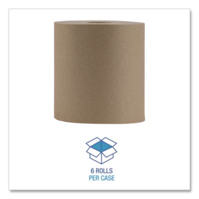 BOARDWALK NATURAL HARD ROLL TOWEL 6/800'