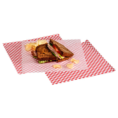 RED CHECKERED MINUE TISSUE