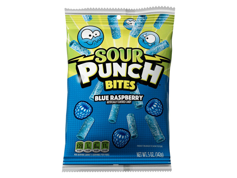 PEG BAG SOUR PUNCH BITE BL RASP 5OZ