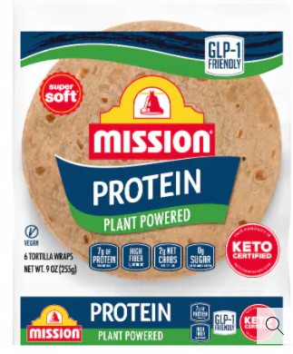 MISSION PROTEIN REGULAR WRAPS 8" 6/CT