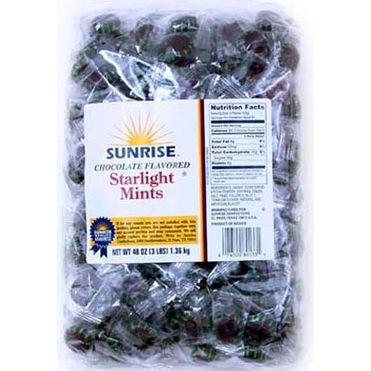 CHOCOLATE STARLIGHT MINTS 8/3 LB