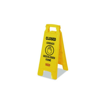 2 SIDED YELLOW CLOSED SIGN A-FRAME