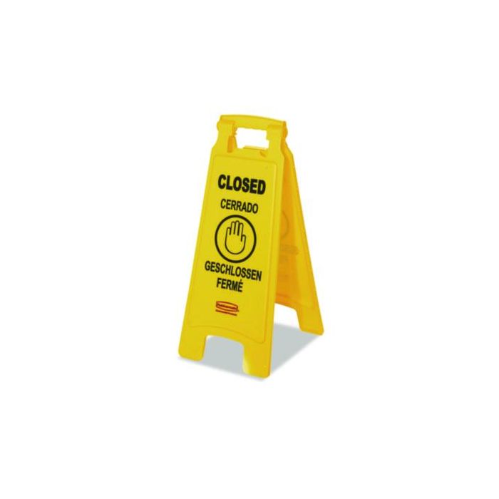 2 SIDED YELLOW CLOSED SIGN A-FRAME