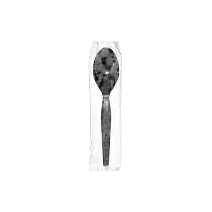 CUTLERY IND WRAPPED BLACK SPOON 1000/CS