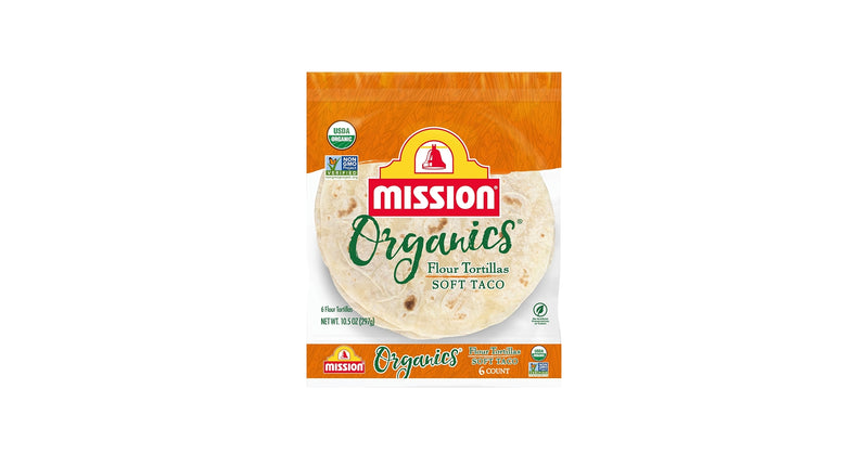 MISSION ORGANICS SOFT TACO 6CT/16TRAY