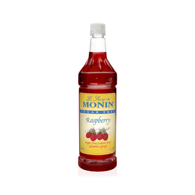 MONIN SF RASPBERRY SYRUP 4/1 LTR