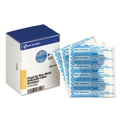 FIRST AID ONLY BLUE BANDAID FINGER 20/BX