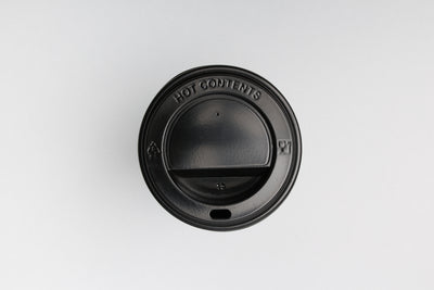 BLACK HOT CUP LID FITS 4 OZ CUP 1000/CT